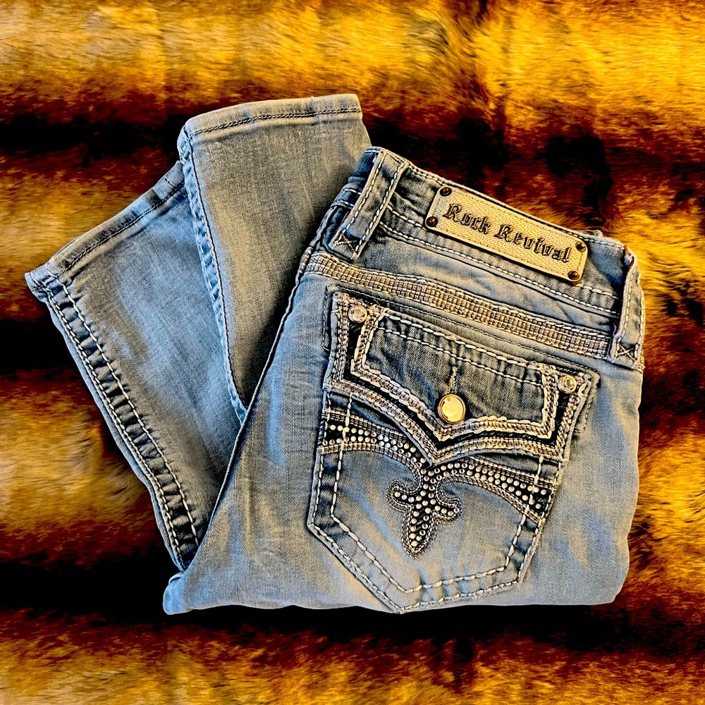 Rock Revival Celine’s Ankle skinny Jeans. Size 30